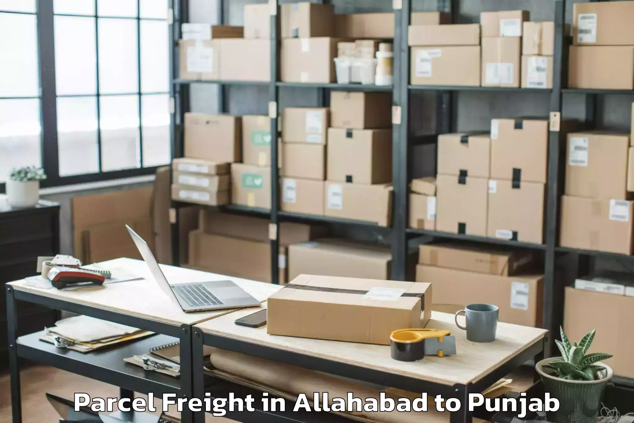 Allahabad to Ajnala Parcel Freight Booking